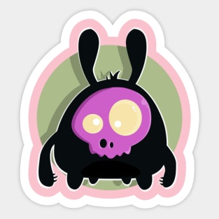 Skull Bunny Sticker